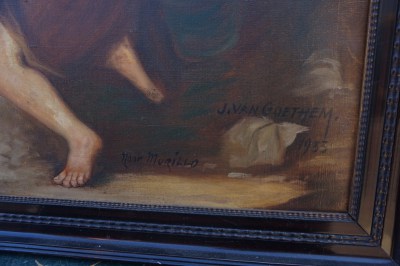olieverf, schilderij, J. van Goethem, origineel, Murillo